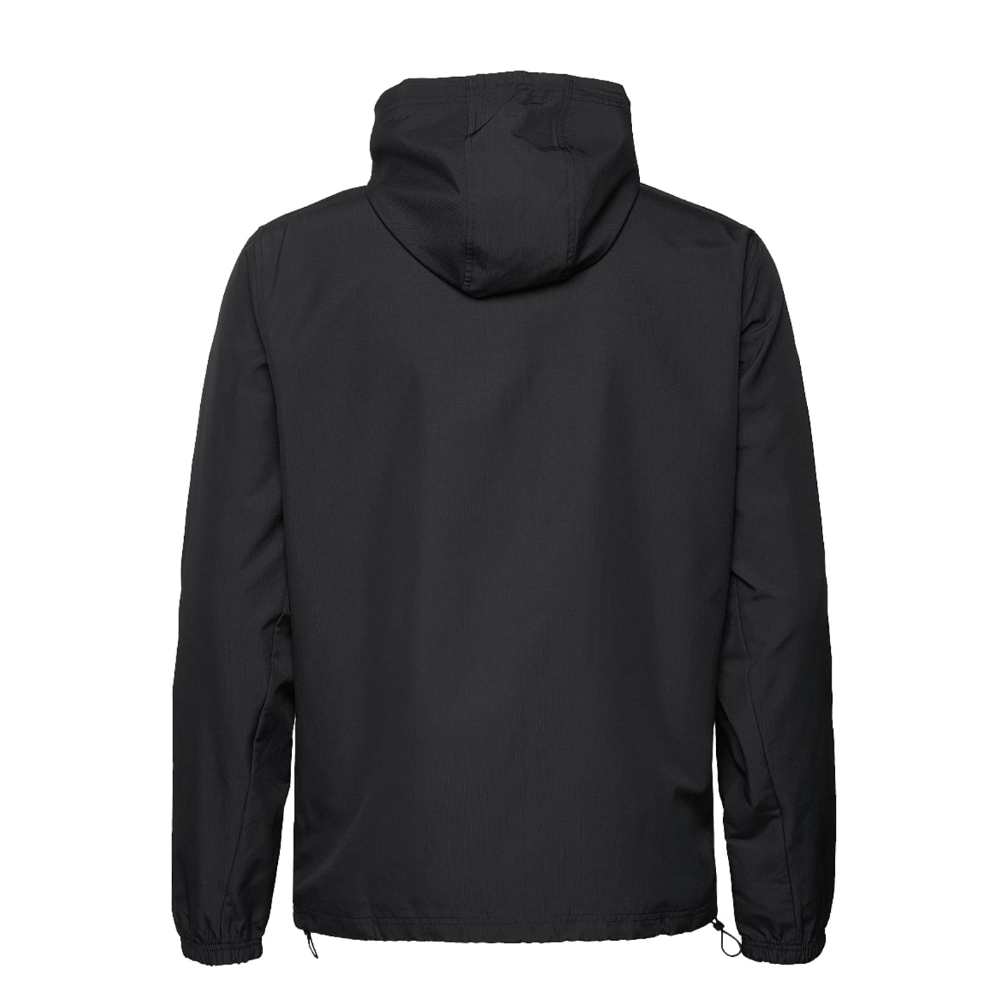 Veste Under Armour UA Rival Woven vue de dos, avec capuche et poignets élastiques pour un ajustement