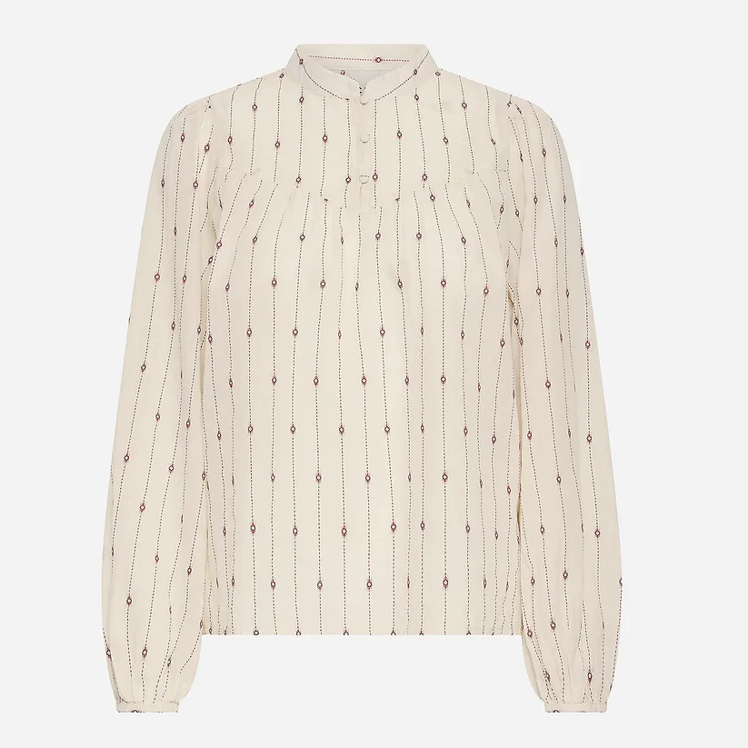Chemisier ICHI IHGAMO LS : Élégance intemporelle en coton