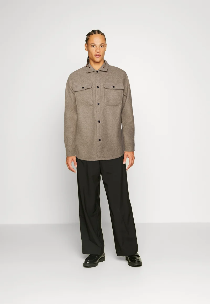 ONLY & SONS - Surchemise laine look oversize, col classique