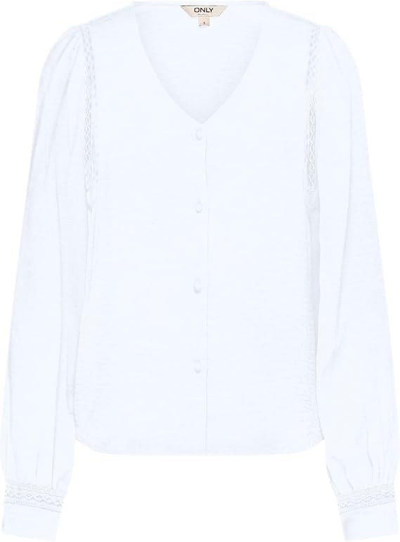 ONLY Chemise Manches Longues Onlluve Mette L/S V Detail Shirt Wvn Femme