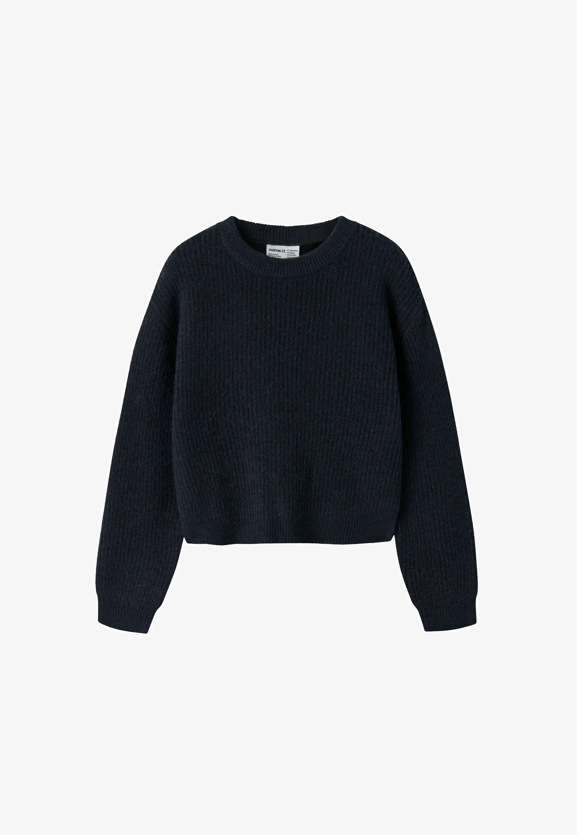 NAME IT Pull Tricoté Boxy Court NKFHOLLY LS Manches Longues Épaules Tombantes Fille
