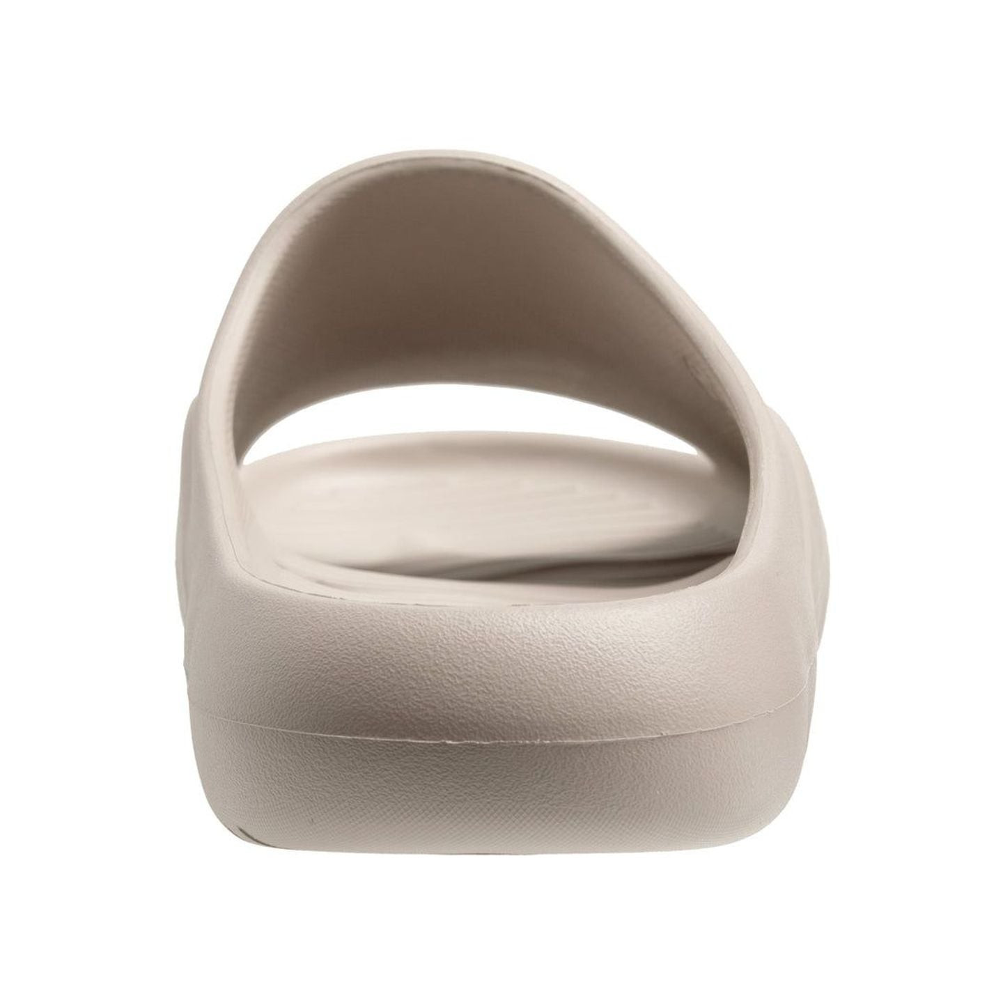 Tongs de piscine Arena Hydrosoft Plus vertes/blanches, détail du talon avec ouverture de drainage et