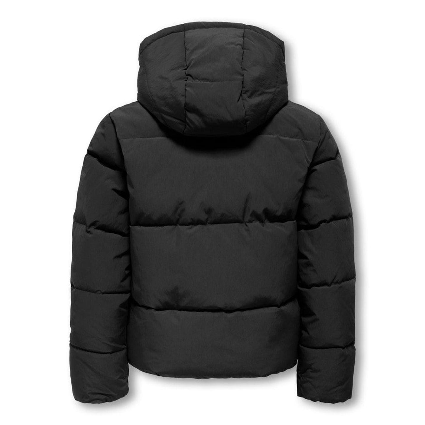 Doudoune courte KOGDOLLY Kids Only pour filles - vue de dos en noir avec isolation matelassée et poc
