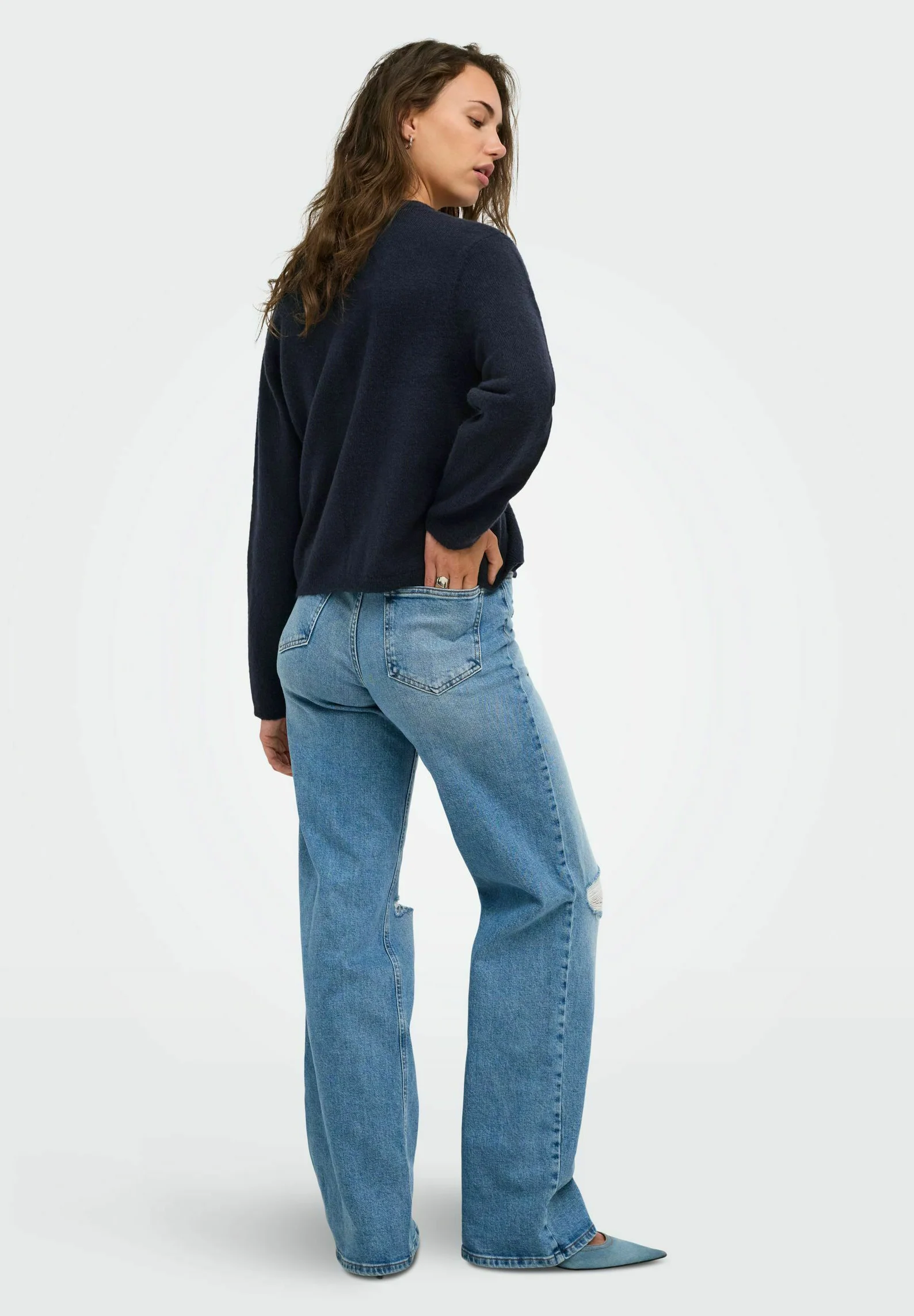 Cardigan ONLY O-Neck : élégance décontractée en tricot doux