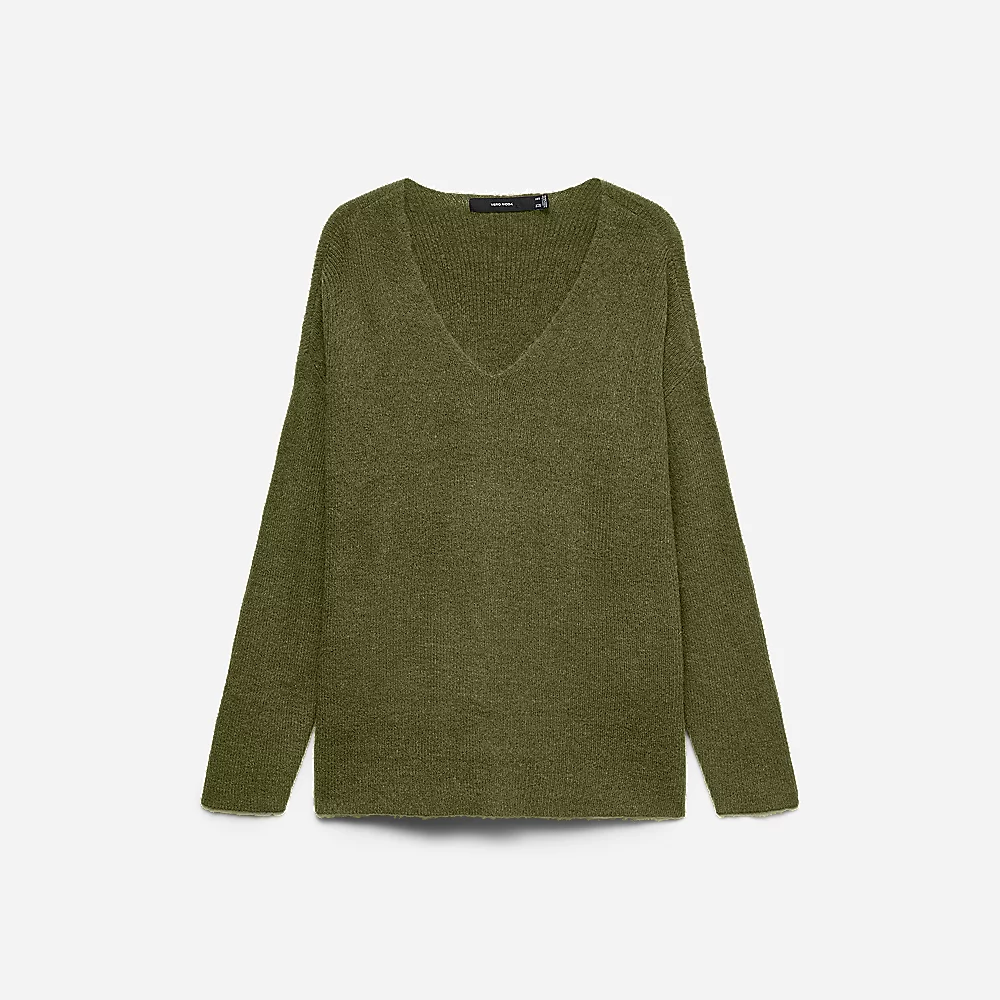 Vero Moda Pull Tricoté Manches Longues Col V Noos Femme