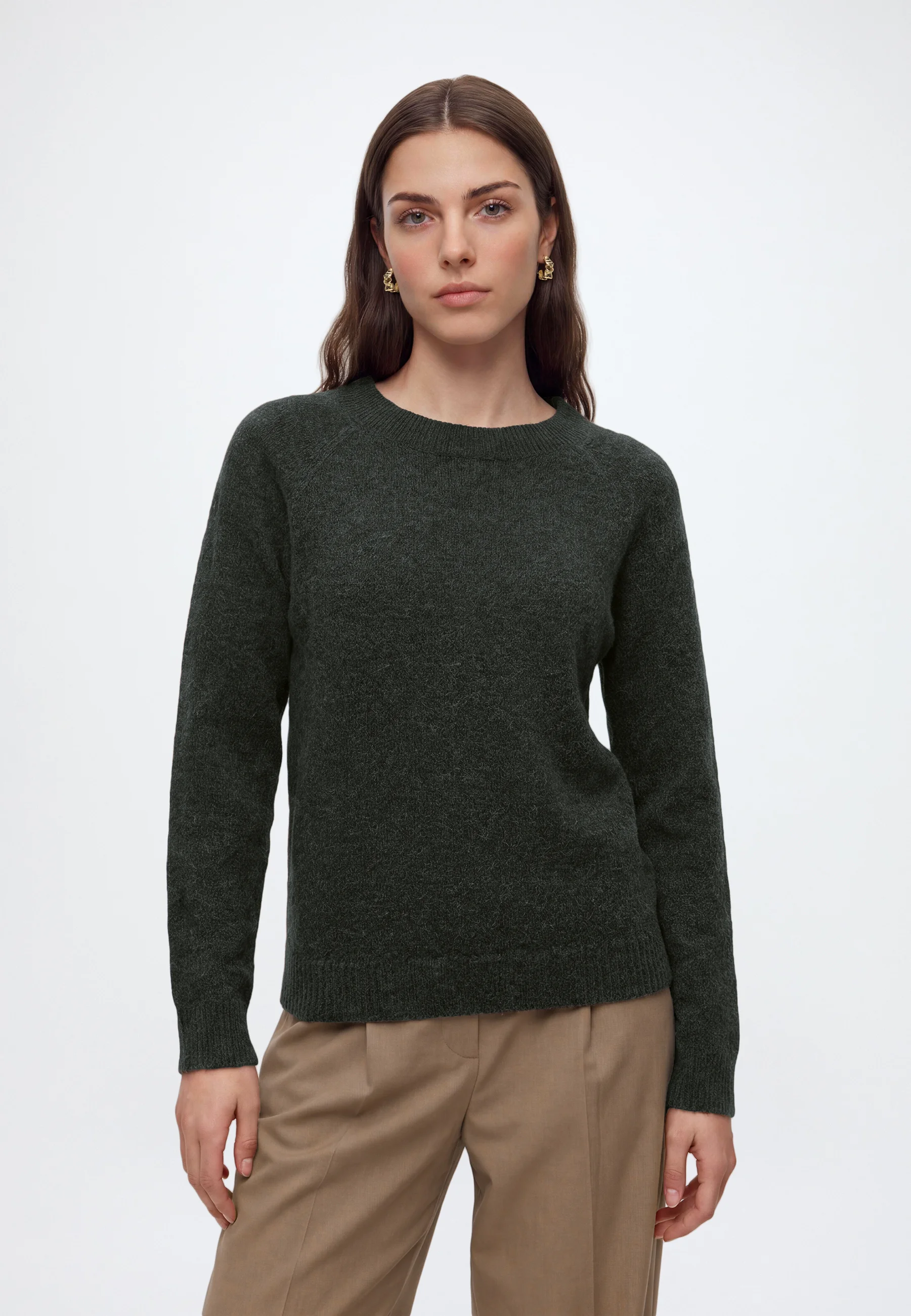 Vero Moda Pull Tricoté Manches Longues Col Rond Vmdoffy Ga Noos Femme