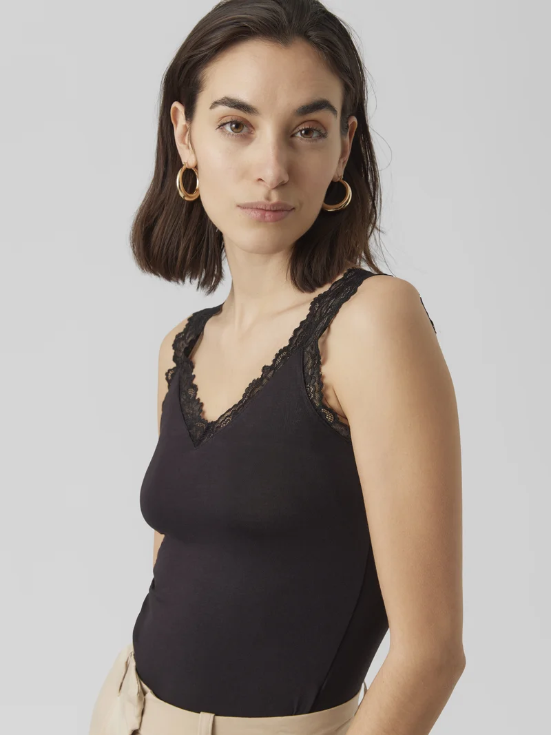 Top Vero Moda VMROSA SL - Dentelle & Confort Polyvalent