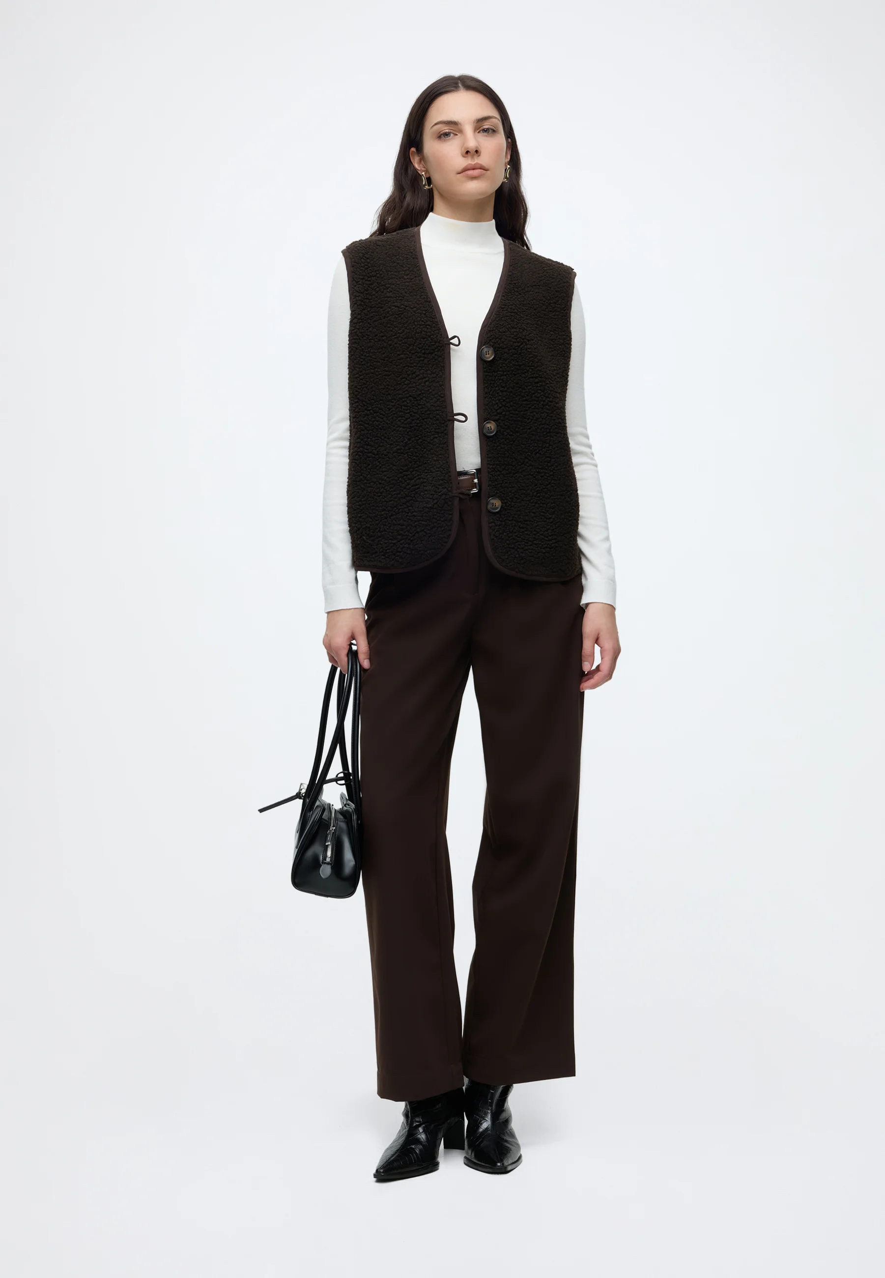 Vest VERO MODA VMNOVAH SL : élégance loose fit pour Automne/Hiver