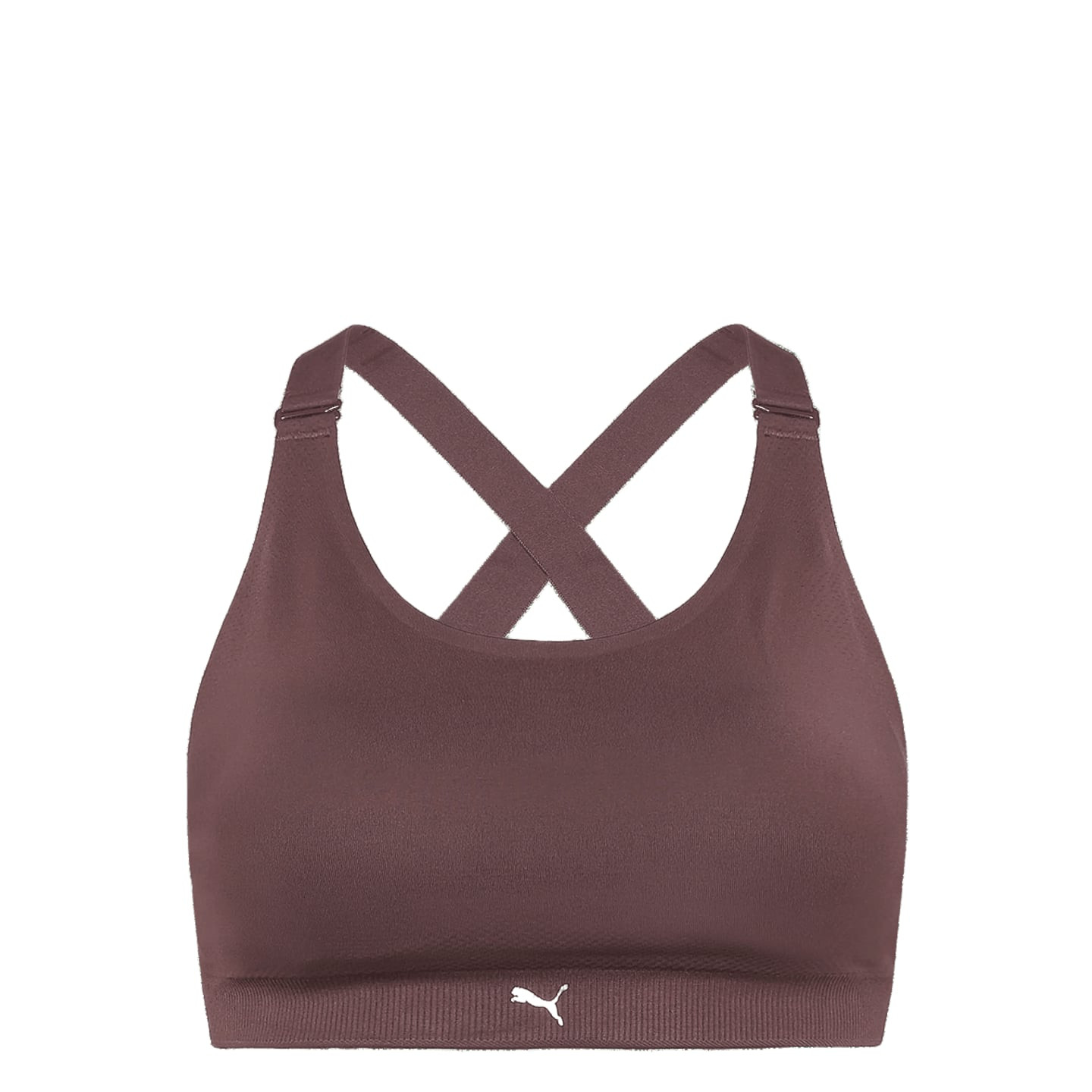 PUMA Femme 3D Knit Sport Top 1P en vue de face, mettant en valeur la coupe sans couture et le mainti