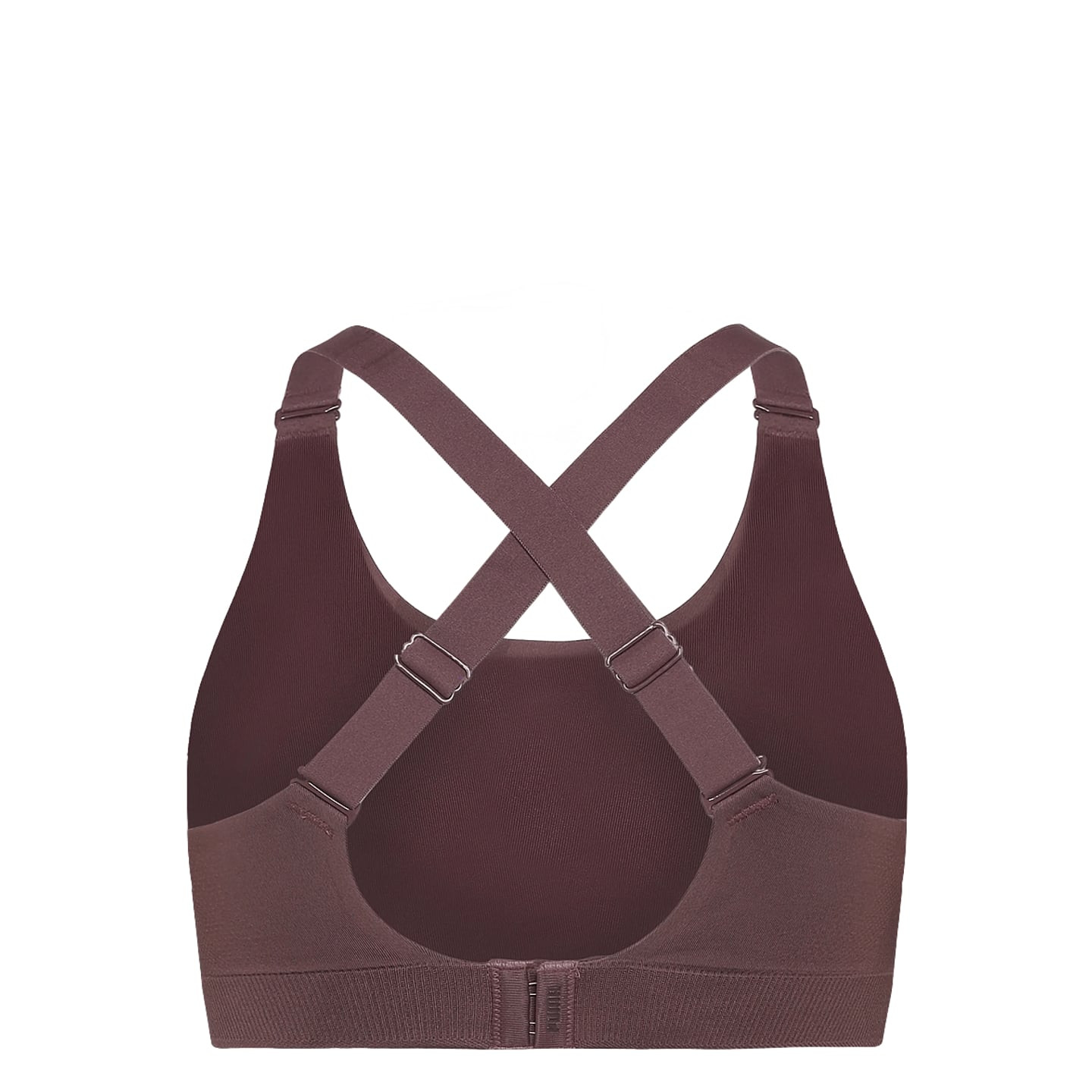 Packshot en vue latérale du soutien-gorge PUMA Femme 3D Knit Sport Top 1P, avec bretelles réversible