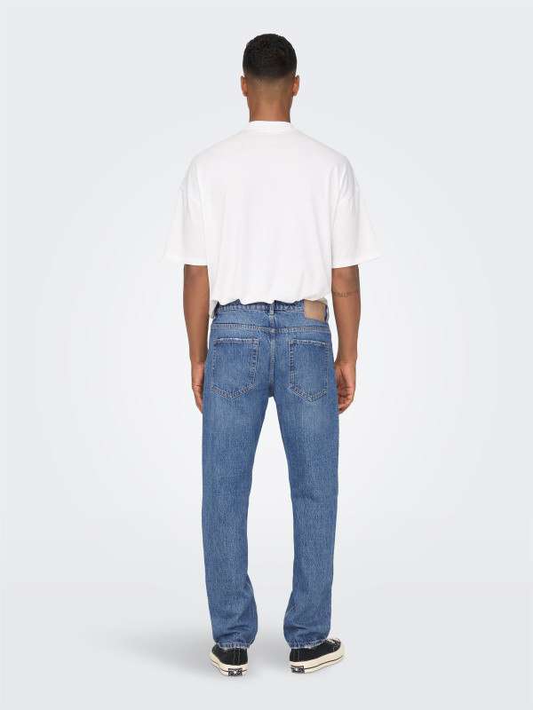 Jean ONLY & SONS ONSEDGE - Coupe EDGE, délavage usé, style intemporel