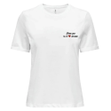 ONLY T-shirt ONLELLY S/S EMB Top Box CS JRS Femme