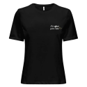 ONLY T-shirt ONLELLY S/S EMB Top Box CS JRS Femme