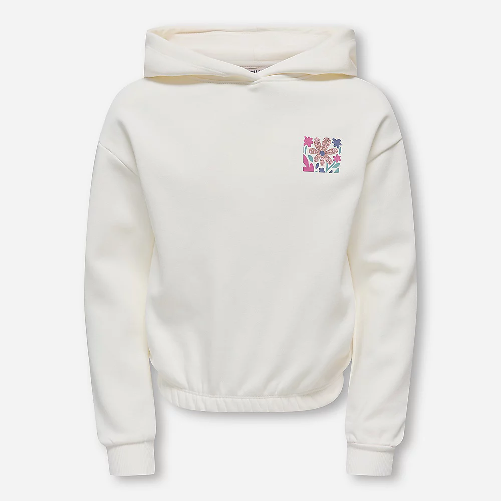 Kids Only Sweat À Capuche Manches Longues Kogcooper Life Flower Imprimé Floral Fille