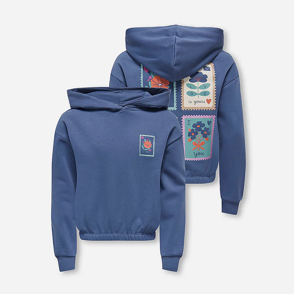 KOGCOOPER Sweat Kids Only - Imprimé floral doux & capuche confort