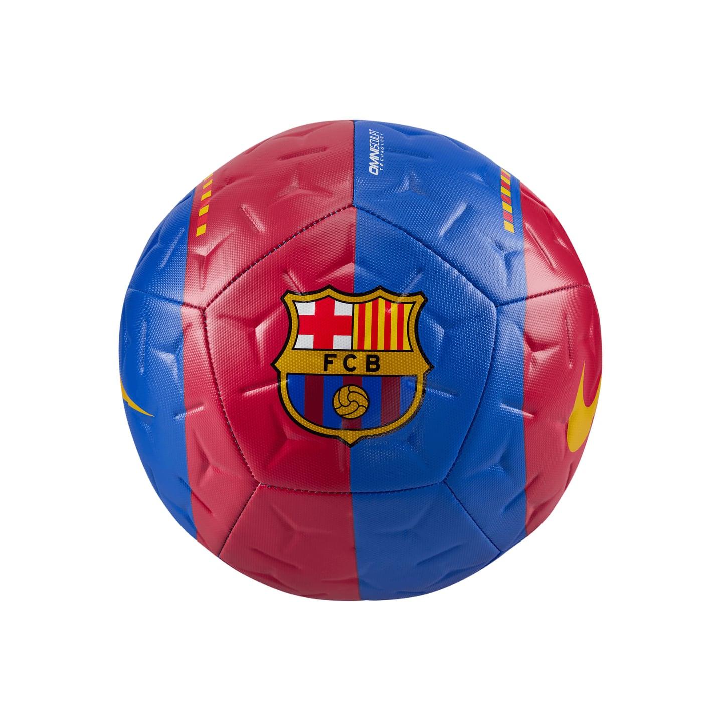 Ballon d'entraînement Nike FC Barcelone Academy Home, panneaux bleus et rouges, écusson FCB et rainu