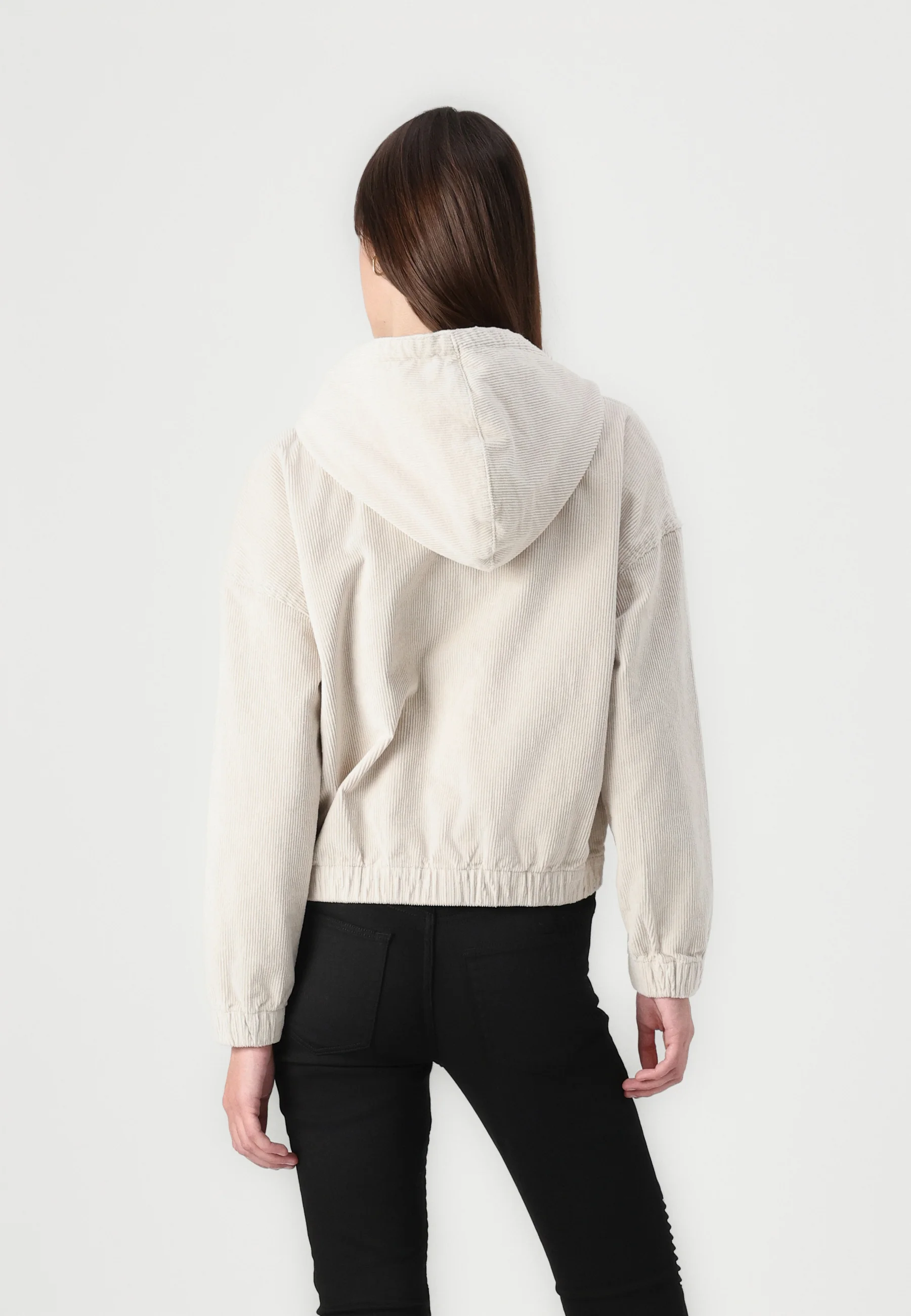 Veste velours côtelé ONLY - Capuche et cordon - Style intemporel