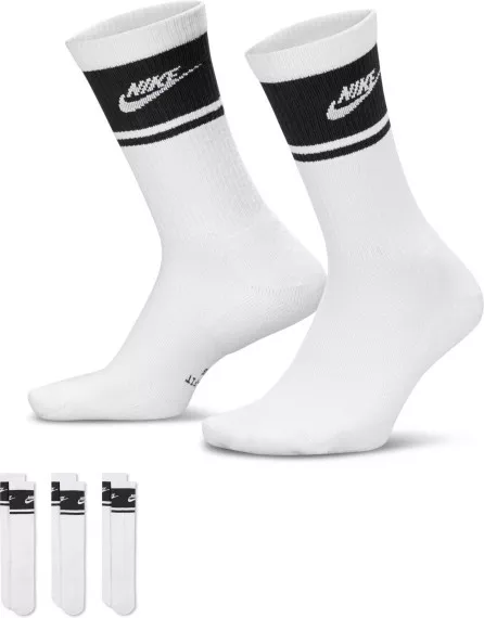 Nike Chaussettes De Sport Mi-Hautes Everyday Elevated Crew Lot De 3 Paires Dri-FIT Unisexe