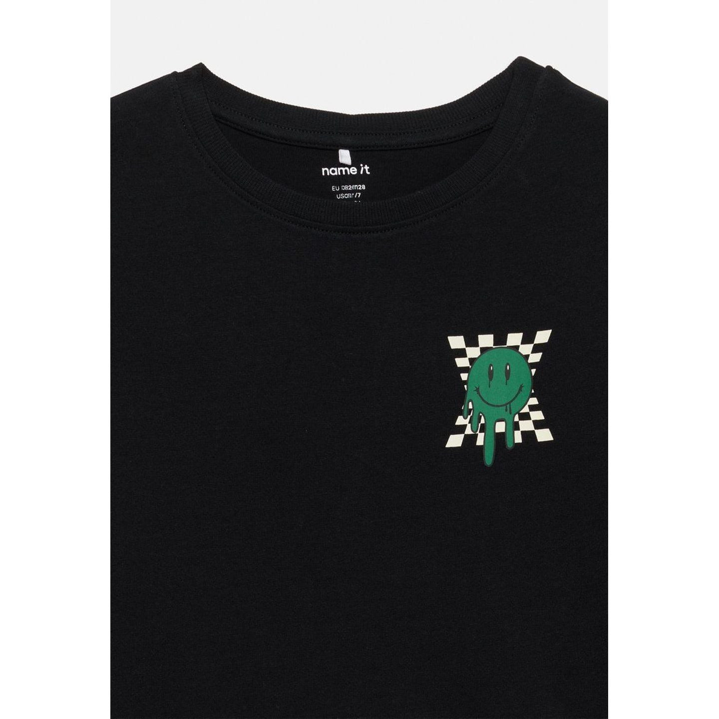 Détail : Name It T-Shirt Manches Courtes Coton Biologique Nkmllysander Ss Nreg Top Ps Garçon, imprim