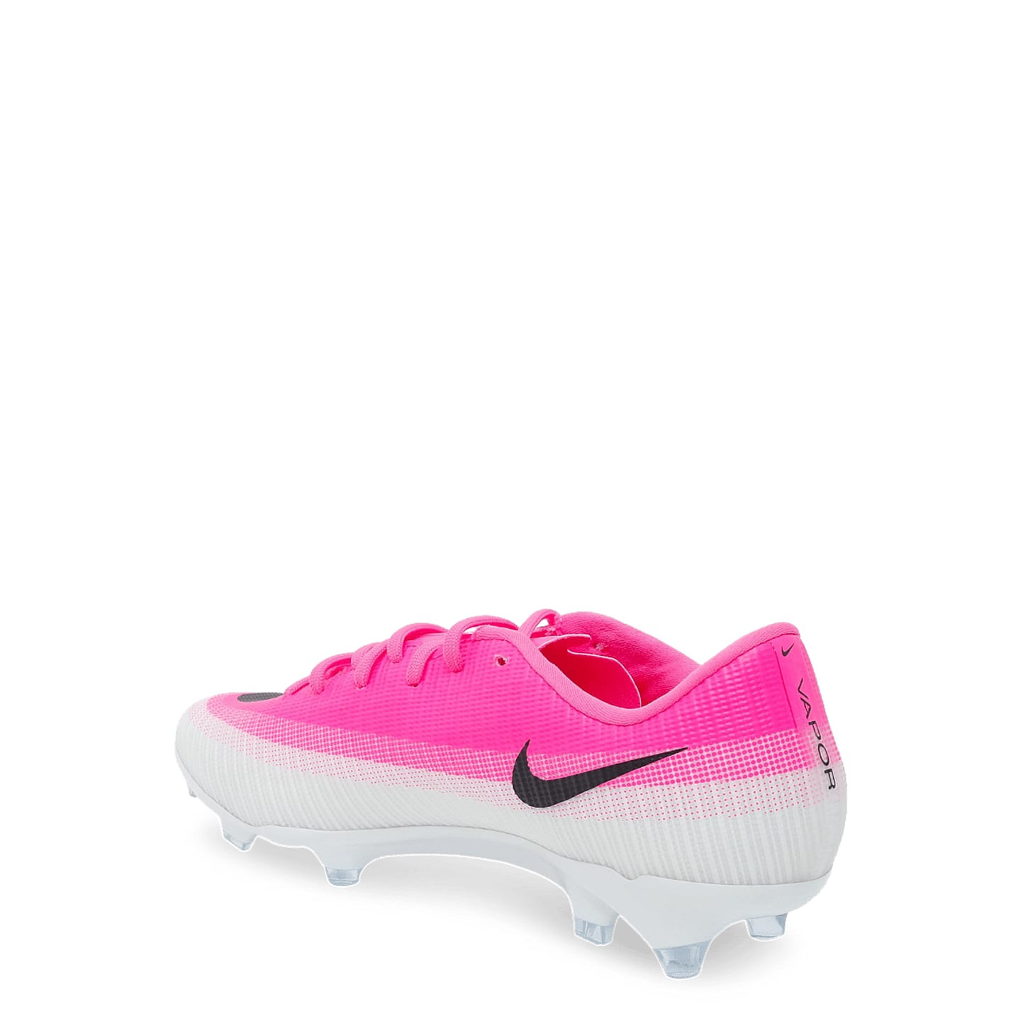 Vue de dessus de la Nike Mercurial Vapor 17 Academy FG/MG montrant une plaque légère et des crampons