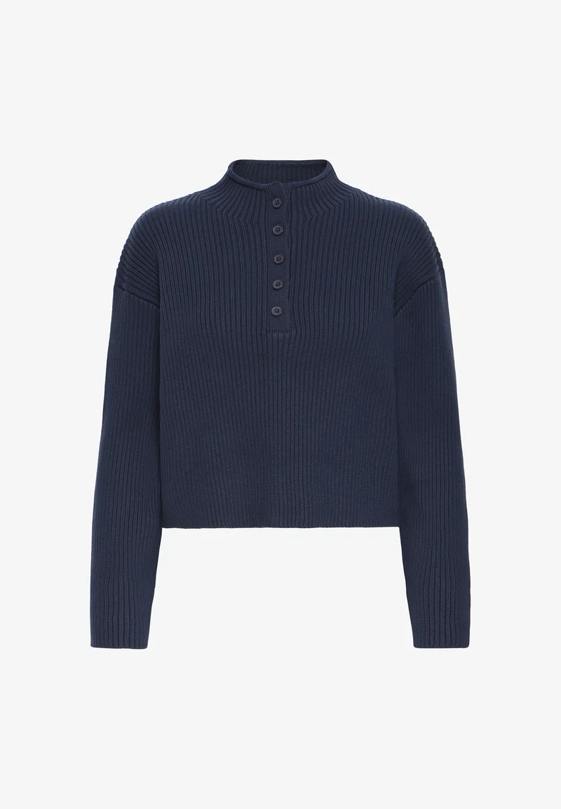 Gilet IHAERIN LS ICHI : Doux tricot côtelé, ajusté et polyvalent