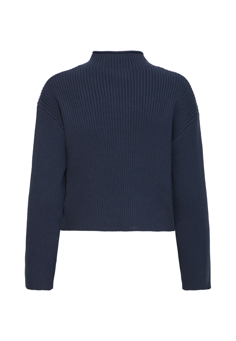 Gilet IHAERIN LS ICHI : Doux tricot côtelé, ajusté et polyvalent