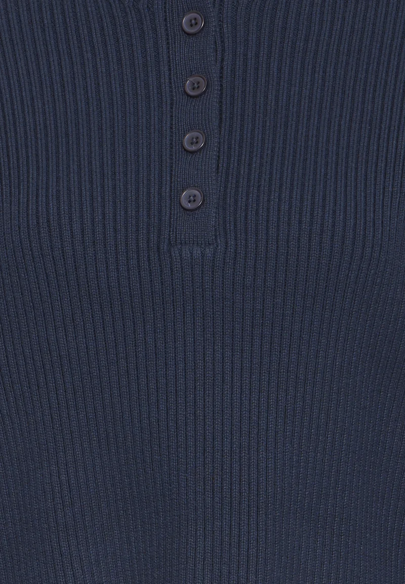 Gilet IHAERIN LS ICHI : Doux tricot côtelé, ajusté et polyvalent