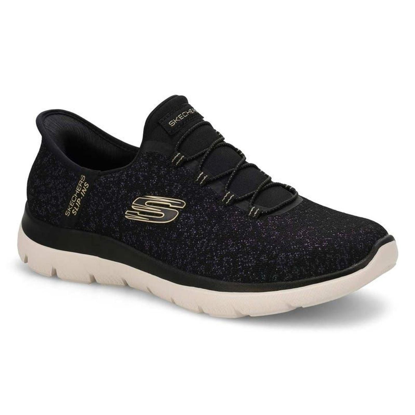 Packshot des Skechers Baskets Slip-On Sans Lacets Summits Lunar Glow Confort Femme