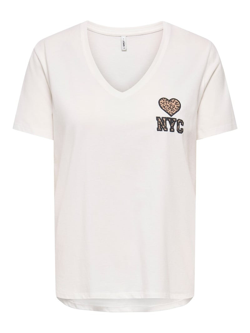 T-shirt ONLY V-Neck : Confortable & Style Polyvalent