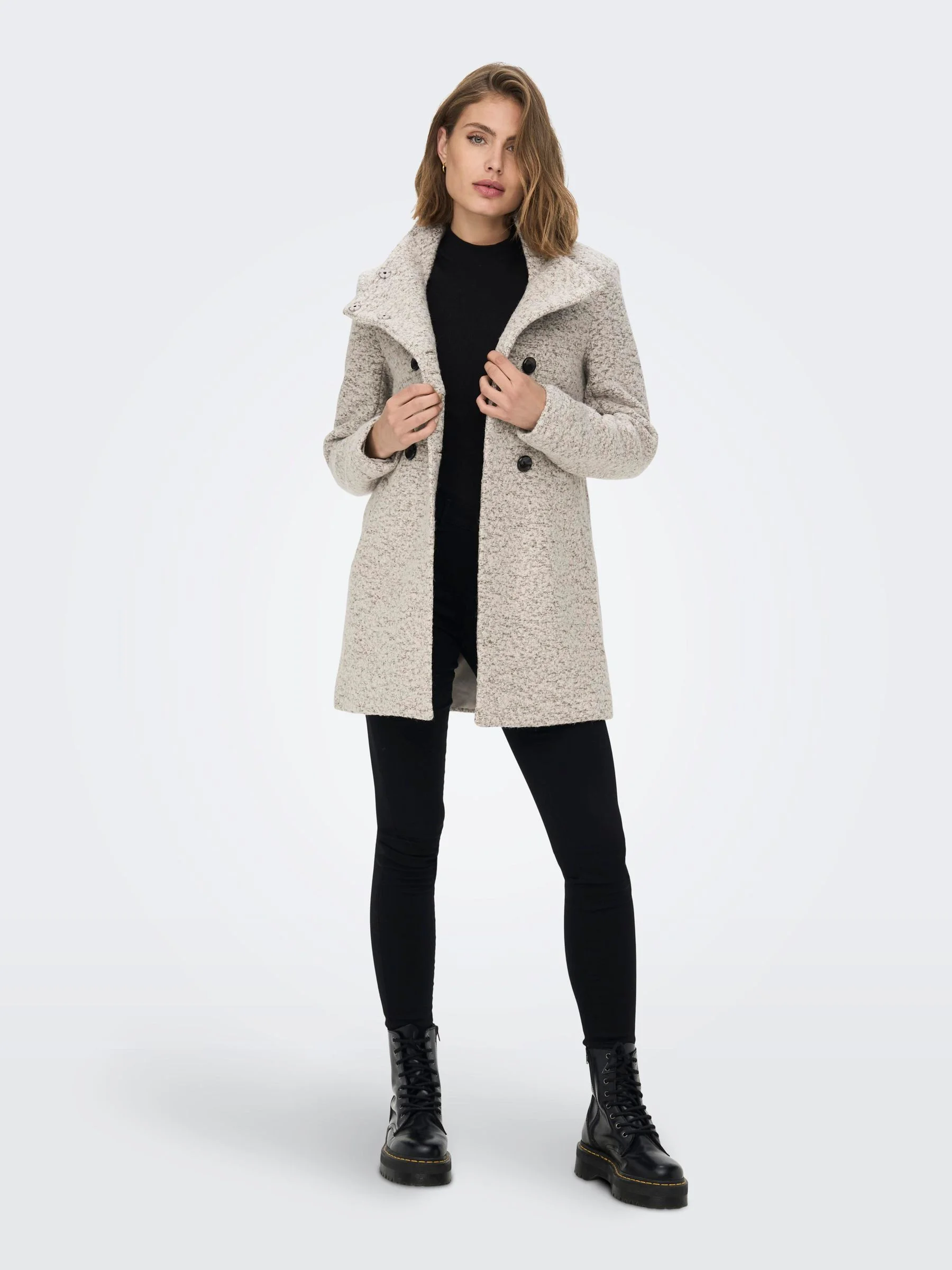 Manteau laine ONLY - Doublure chaude & style intemporel