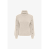 ONLRENE LS BUTTON ROLL NECK CS KNT