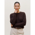 Vero Moda Pull En Maille Torsadée À Col Rond Vmsequoia Femme