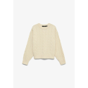 Vero Moda Pull En Maille Torsadée À Col Rond Vmsequoia Femme