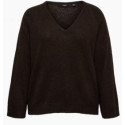 Vero Moda Pull À Col V Et Manches Longues Vmteak Femme
