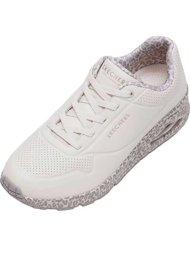 Skechers UNO Safari Time : Léopard et élasticité pour un style unique