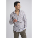 Benson & Cherry Chemise Imprimée À Motif Floral Lubano Beige Homme