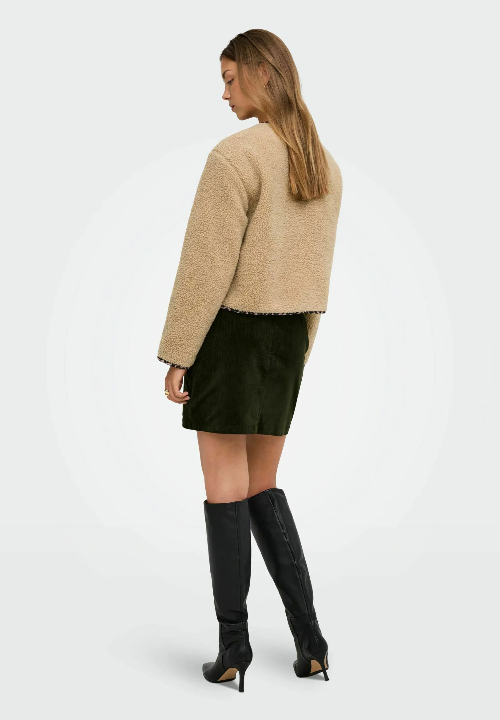 Veste réversible ONLY ONLBABY - Peluche & imprimé animal - Hiver 2024
