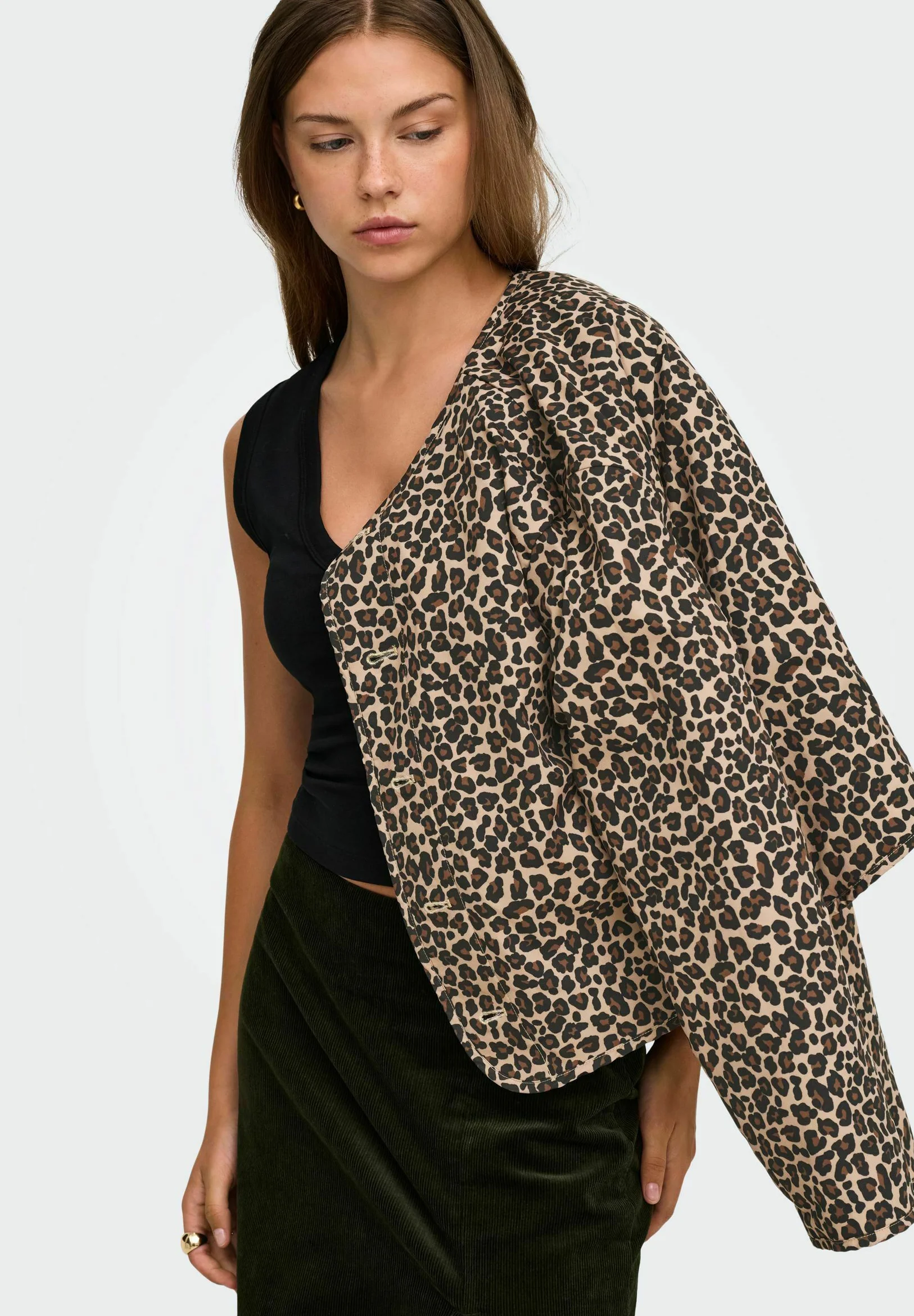 Veste réversible ONLY ONLBABY - Peluche & imprimé animal - Hiver 2024