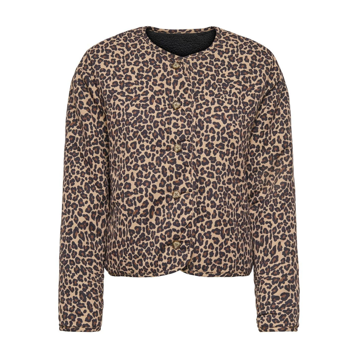 Packshot de la Only Veste Réversible Peluche Teddy Onlbaby Fermeture Boutonnée Femme