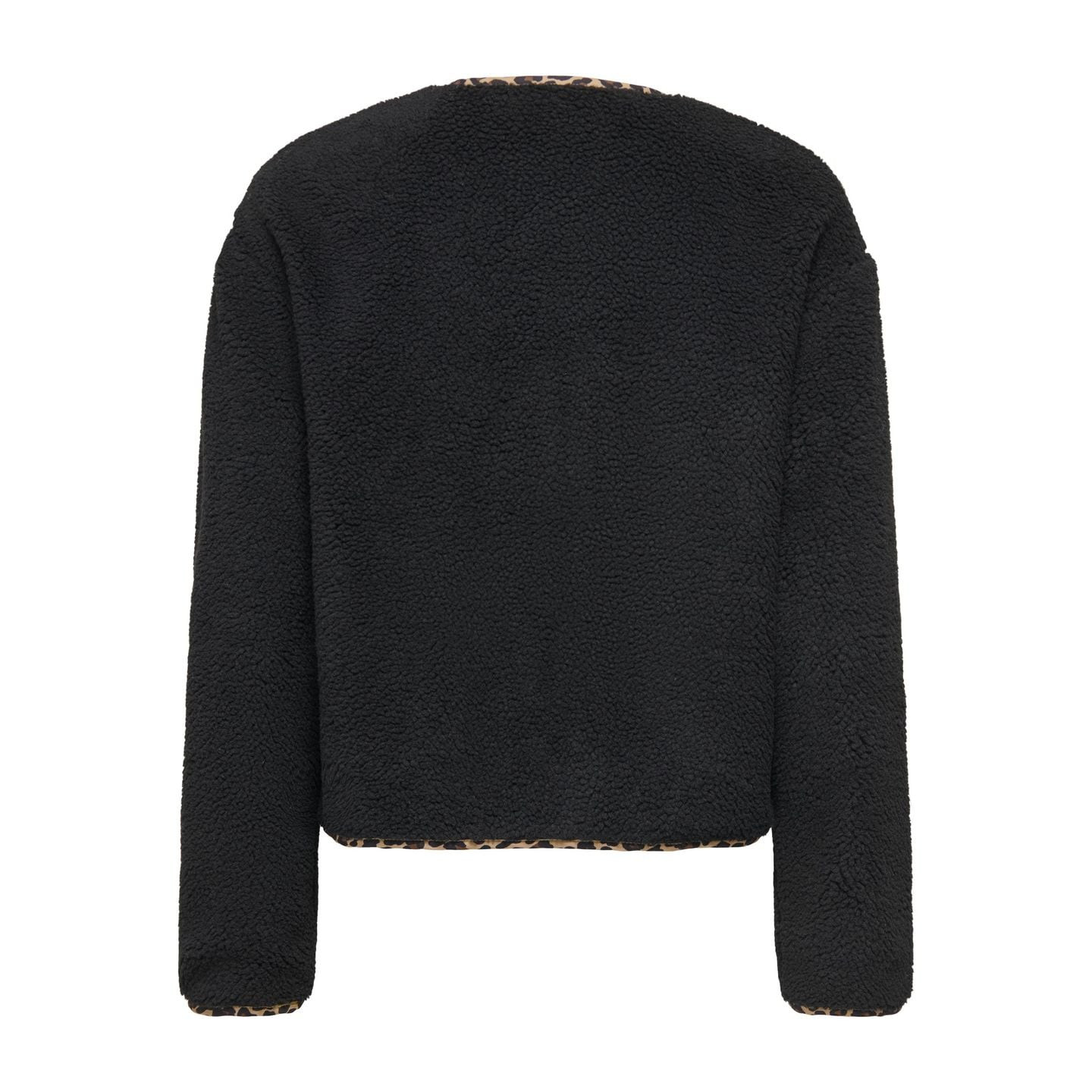 Only Veste Réversible Peluche Teddy Onlbaby Fermeture Boutonnée Femme, vue packshot.