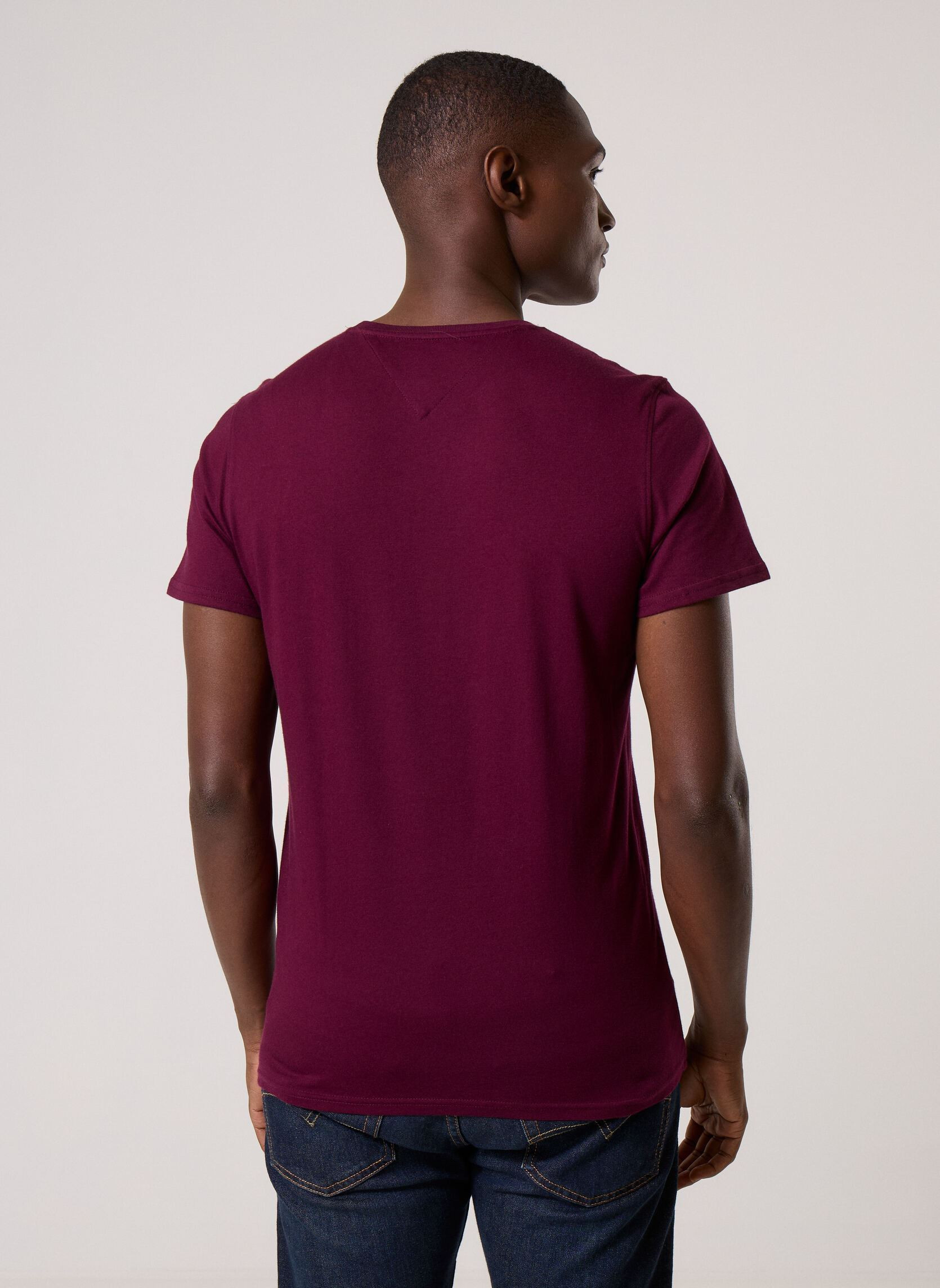 T-shirt Jersey Tommy Jeans - Coupe extra-slim, doux et élastique