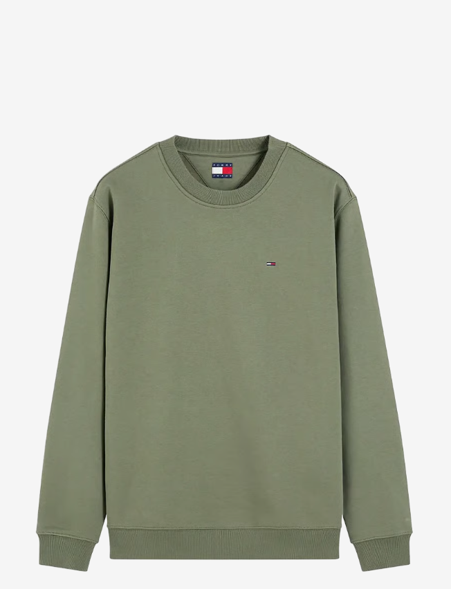 Sweat Tommy Jeans Flag Crew - Confort & Style Intemporel