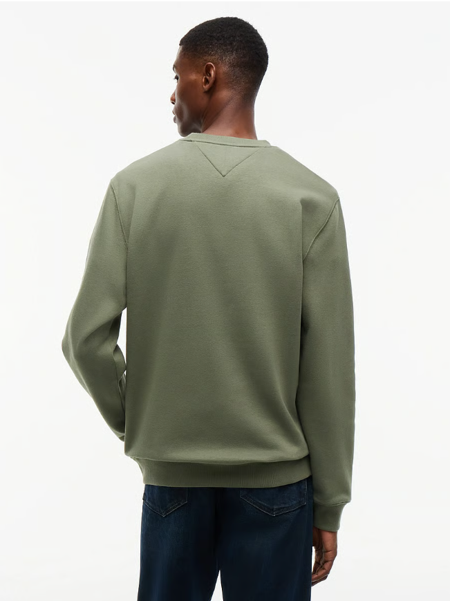 Sweat Tommy Jeans Flag Crew - Confort & Style Intemporel