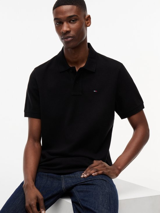 Polo Tommy Jeans Regular Essential - Noir - Style Casual Polyvalent
