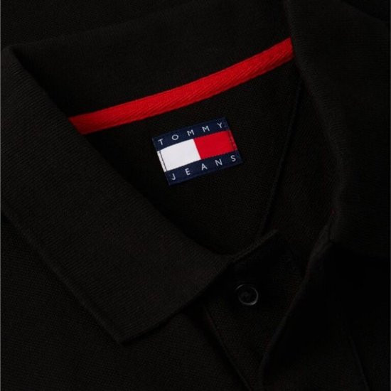 Polo Tommy Jeans Regular Essential - Noir - Style Casual Polyvalent