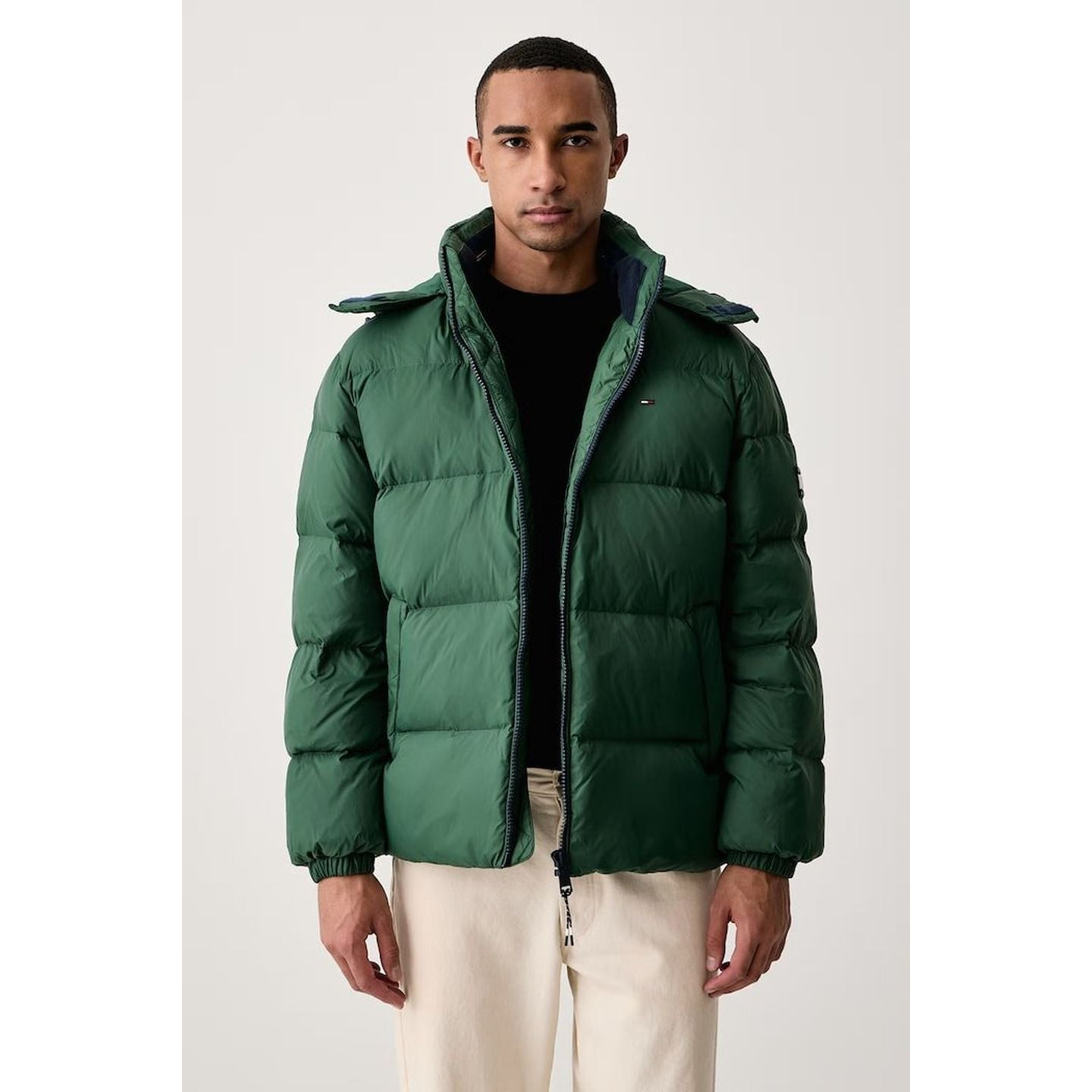 Tommy Jeans Doudoune Matelassée Oversize Tjm Essential Down J Duvet Naturel Capuche Détachable Homme