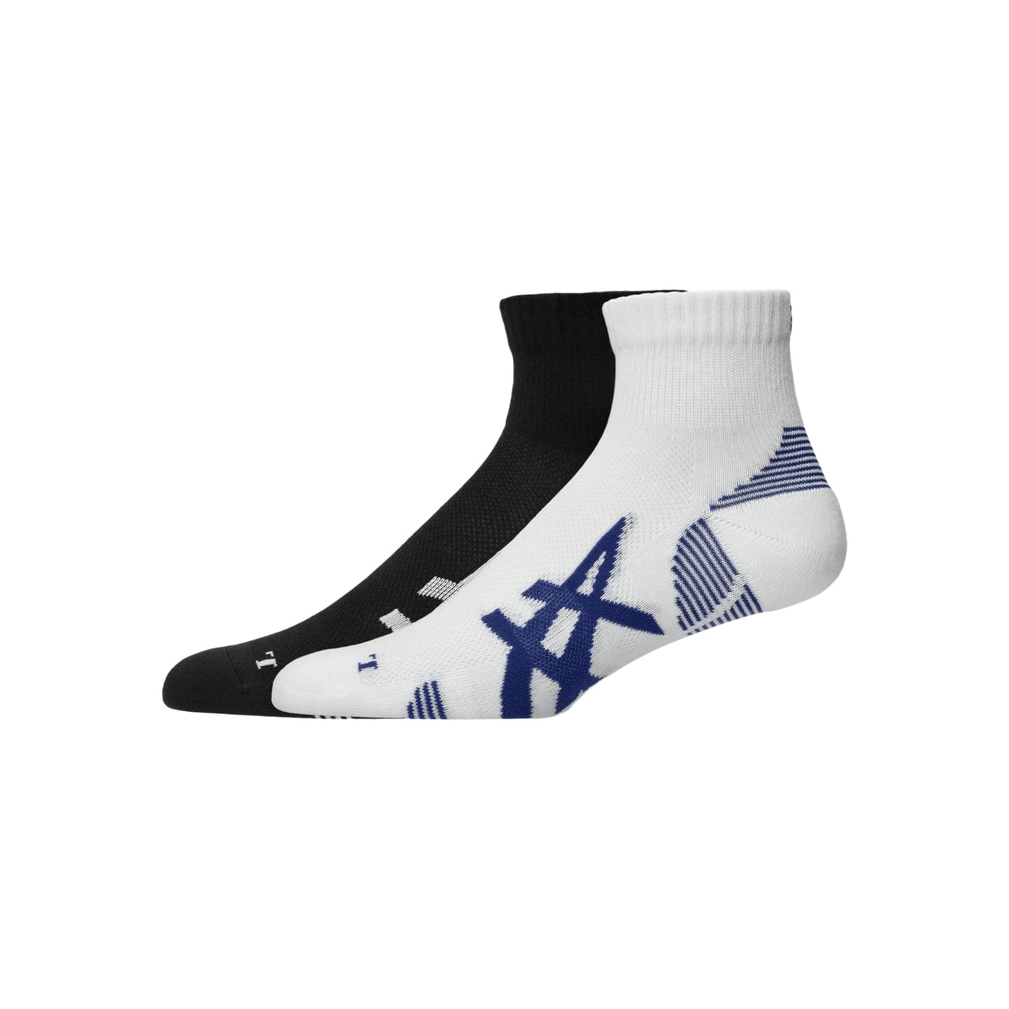Packshot de Asics Lot De 2 Chaussettes De Running Amorties Cushioned Run Quarter Unisexe, chaussette