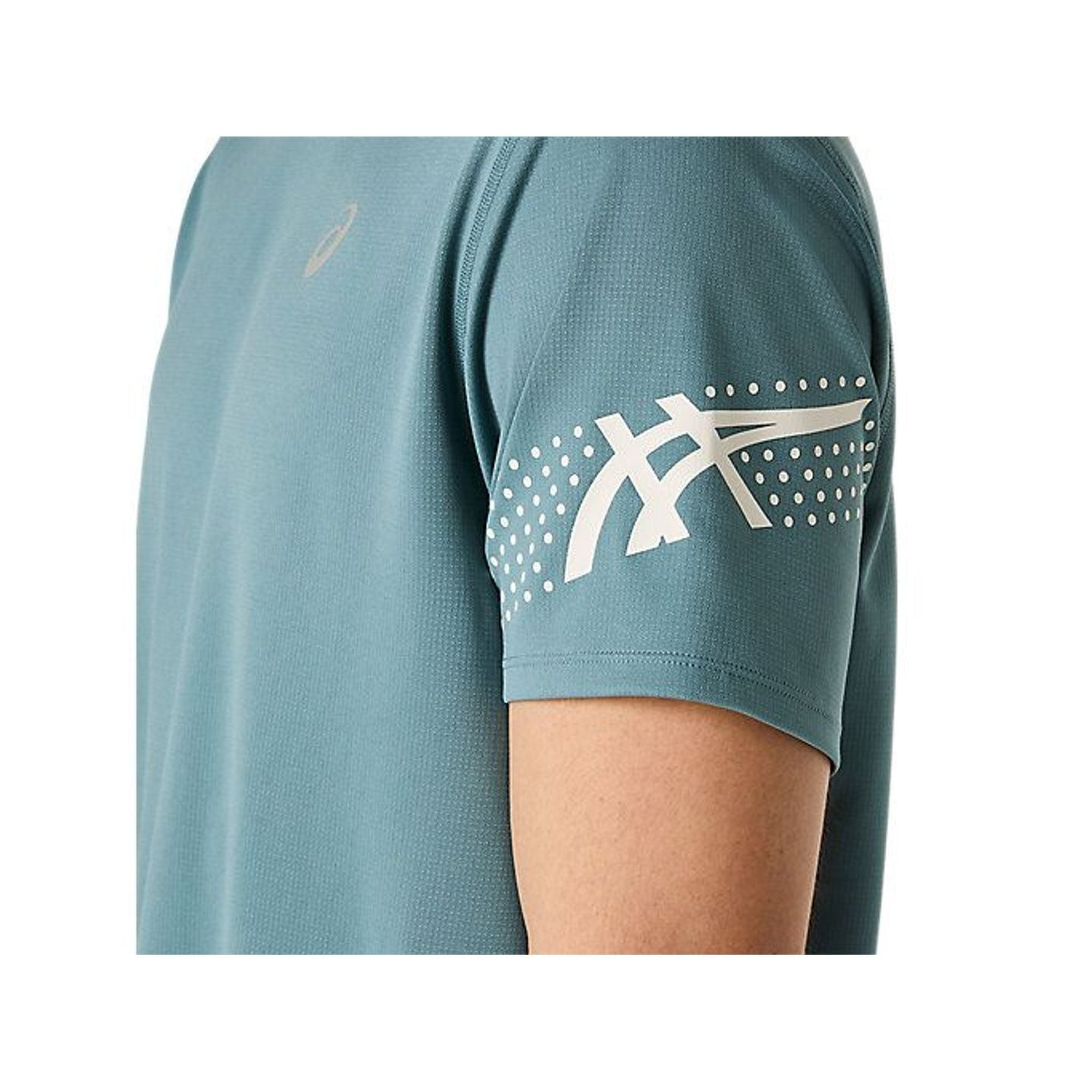 Détail du tissu : Asics Haut À Manches Courtes De Running Icon Ss Top Séchage Rapide Homme