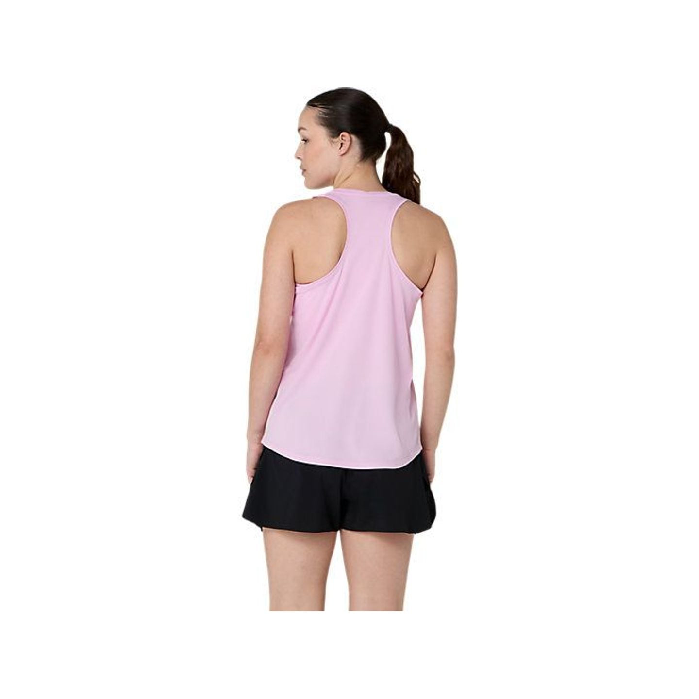 Coureuse portant le débardeur Asics Core Tank dos nageur femme en extérieur
