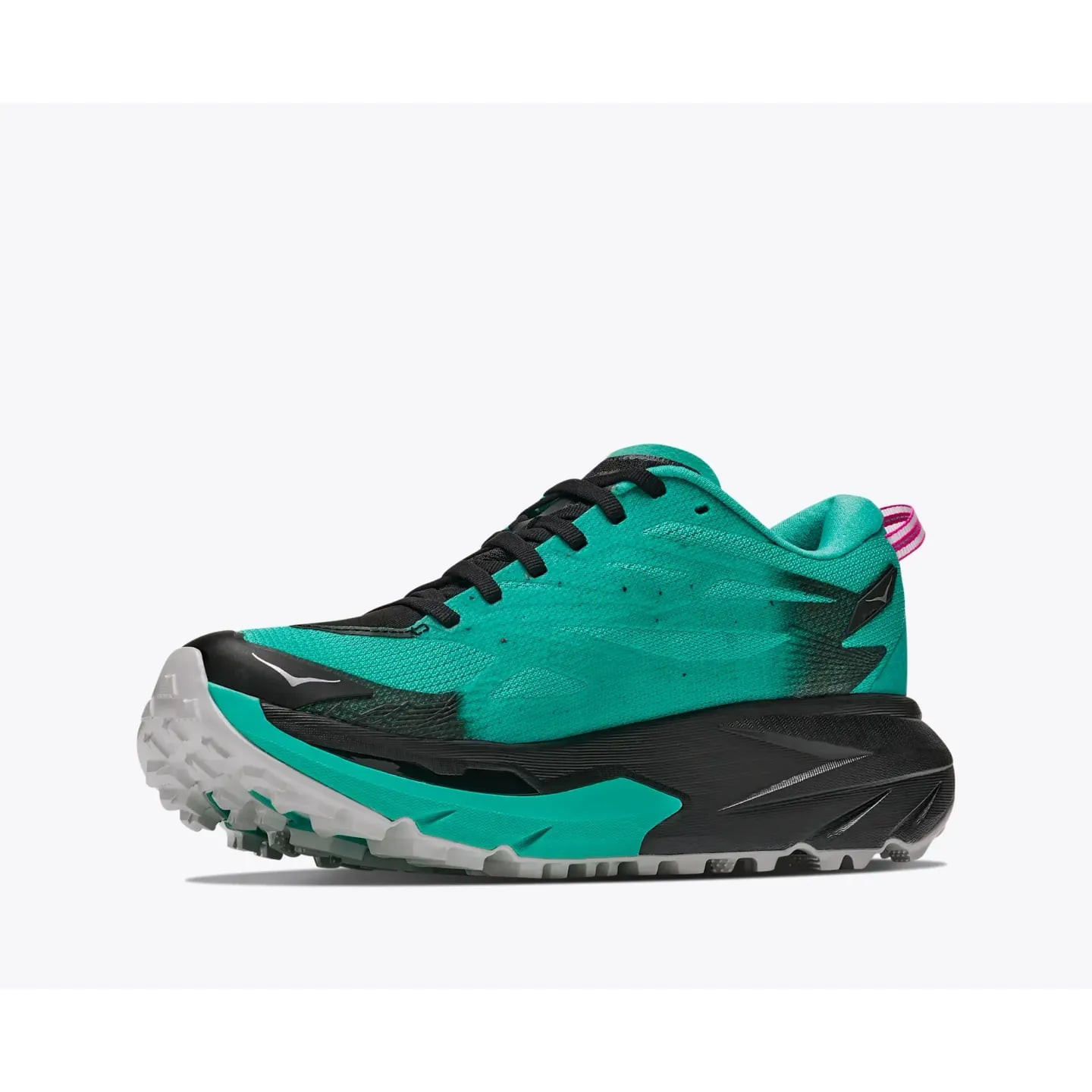 Packshot Hoka Chaussures De Trail Mafate 5 Vibram Megagrip Femme, vue de profil.